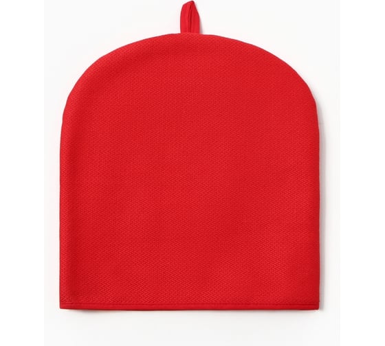 Изображение товара Грелка на чайник Этель Home collection red 28x28 см, 61%лён, 39%хл 10609985