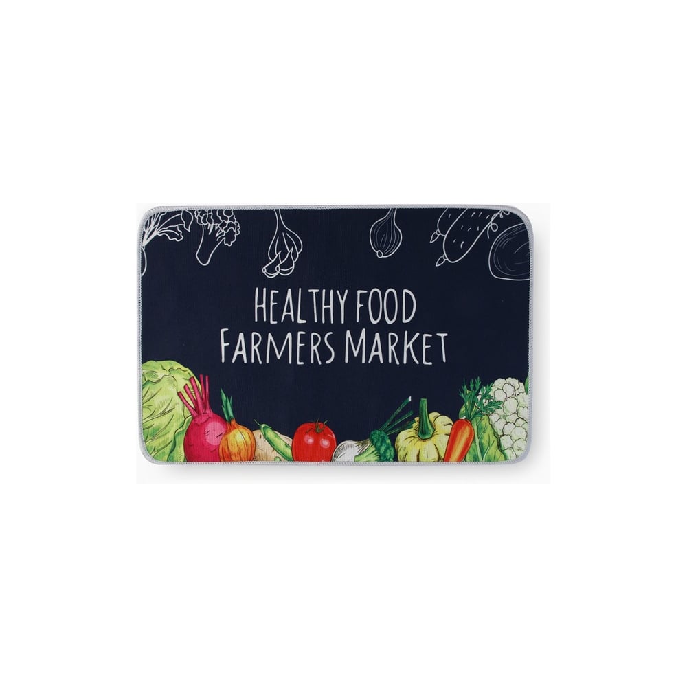 Изображение товара Коврик для кухни Этель Farmers 40x60 см черный нескользящий