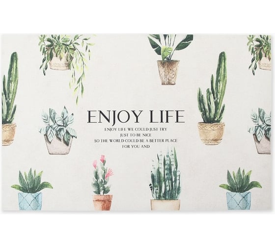 Изображение товара Коврик для кухни Этель "Enjoy" 38x58 см 10516142