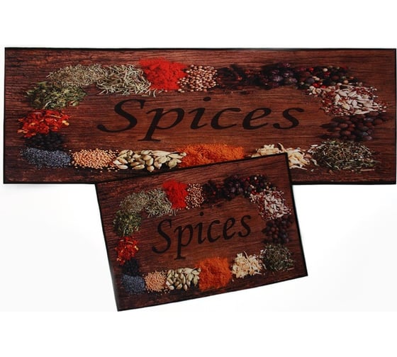 Изображение товара Набор ковриков для кухни Этель "Spices" 2 шт, 40x60 см, 40x120 см 10516131