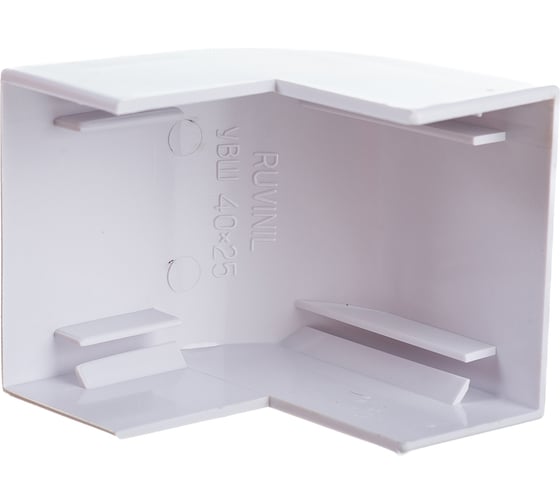 Изображение товара Внешний угол Рувинил 40х25 белый 20 шт УВШ-40х25