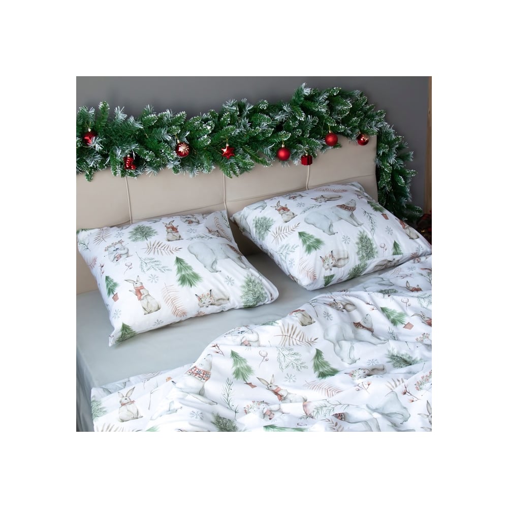 Изображение товара Комплект постельного белья Этель дуэт Forest history 143х215 см 2 шт, 220х240 см, 70х70 см 2 шт, поплин 9823946