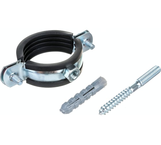 Изображение товара Хомут Uni-Fitt 1 1/2” 47-52 мм с резиновым уплотнителем, шпилькой и дюбелем 850U6800