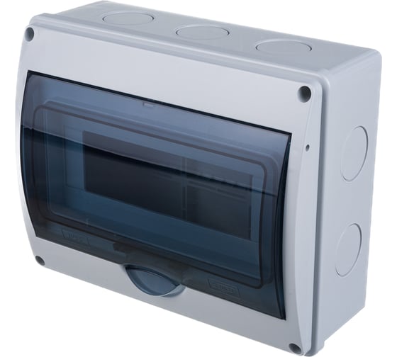 Изображение товара Бокс Рувинил ОП, Тусо, 10 модулей, 4в, IP65, сер./дым. двер. 69011