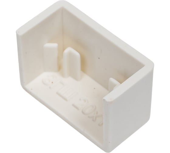 Изображение товара Заглушка Рувинил 20х10 белый 20 шт ЗГЛ-20х10