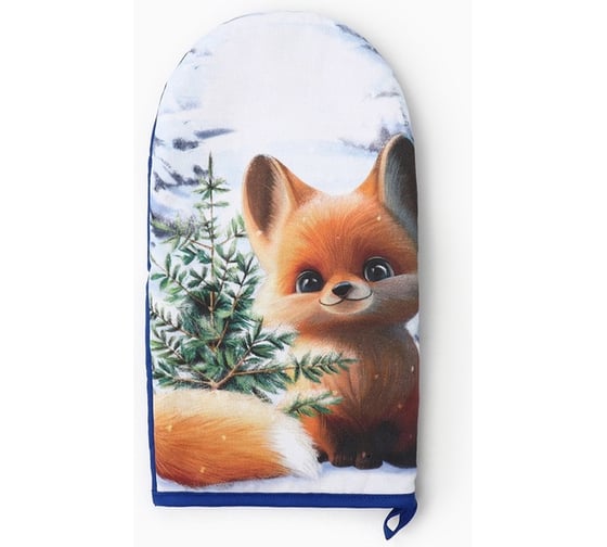 Изображение товара Варежка-прихватка Этель "Дарите тепло" 15x28 см, саржа, 100% хлопок, ватин 250 г/м2 10366942