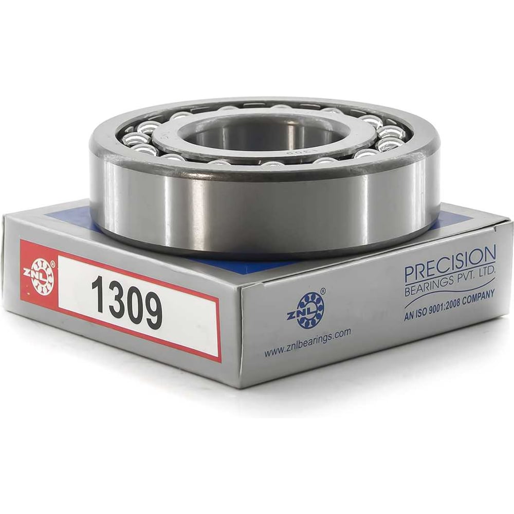 Изображение товара Подшипник ZNL 1309 шариковый двухрядный радиальный сферический открытый стальной