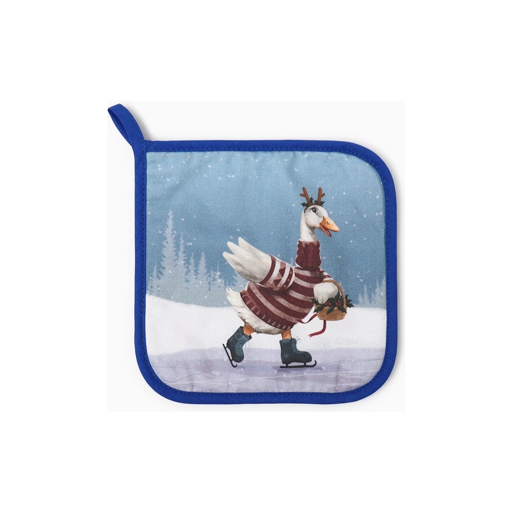 Изображение товара Прихватка Этель Holiday саржа 19x19 см 100 хлопок ватин 250 г/м2