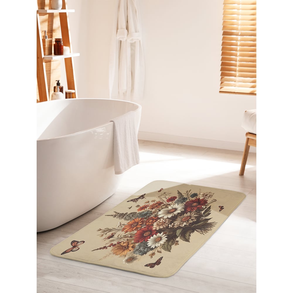 Изображение товара Коврик для ванной комнаты JOYARTY Букет осени 60x100 см