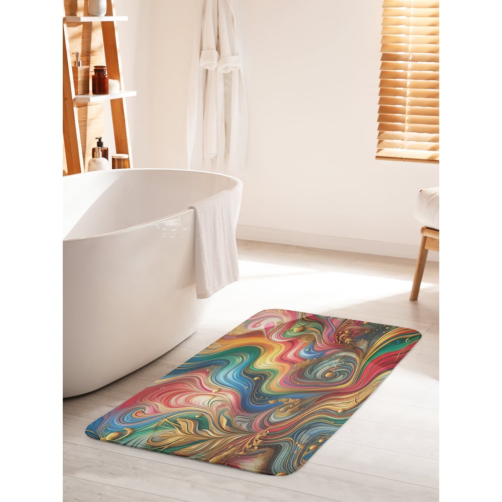 Изображение товара Коврик для ванной комнаты и туалета противоскользящий JOYARTY 60x100 см