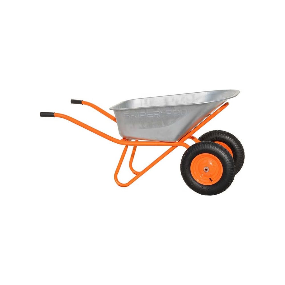 Тачка строительная SKIPER Expert PRO 2x130 (до 130 л, до 350 кг, 2x4.00-8, ось 20*80) 00-00023293