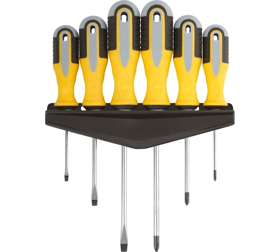 Изображение товара Отвертки FIT Старт, CrV сталь, набор 6 шт 56032