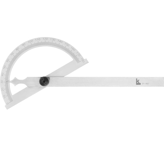 Изображение товара Угломер Калиброн нониусный  0-180гр. 120х150мм, 1гр. транспортир ГРСИ №83810-21 1032778