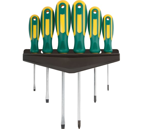 Изображение товара Отвертки FIT Контур, CrV сталь, набор 6 шт 56036