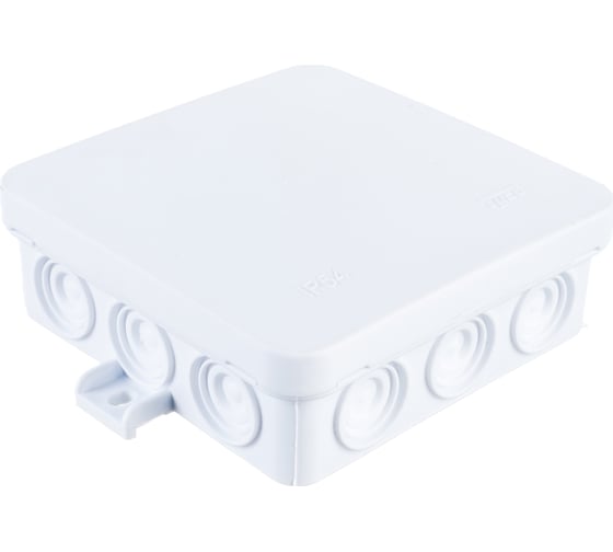 Изображение товара Распределительная коробка Рувинил ОП, 100х100х35мм, 12 вводов, IP54, белый 67095Б