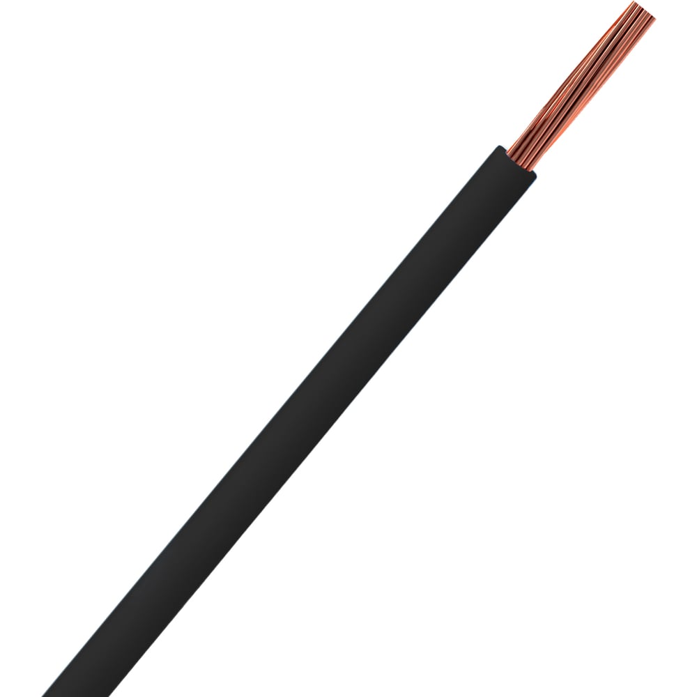 Изображение товара Провод электромонтажный ПуГВнг(А)-LS 1x6, 100м, черный, бухта