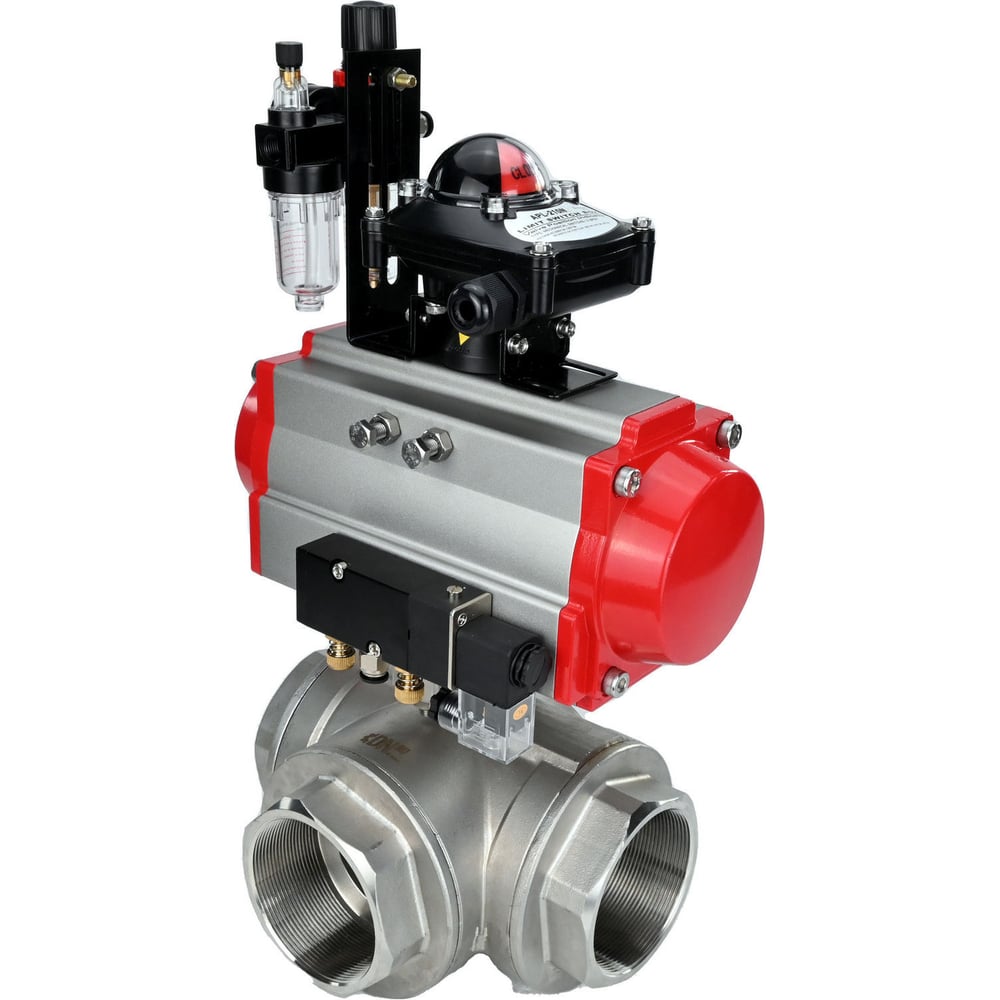 Изображение товара Шаровой кран DN.ru RP.SS316.200.MM.080 3F-3F нержавеющая сталь Ду80