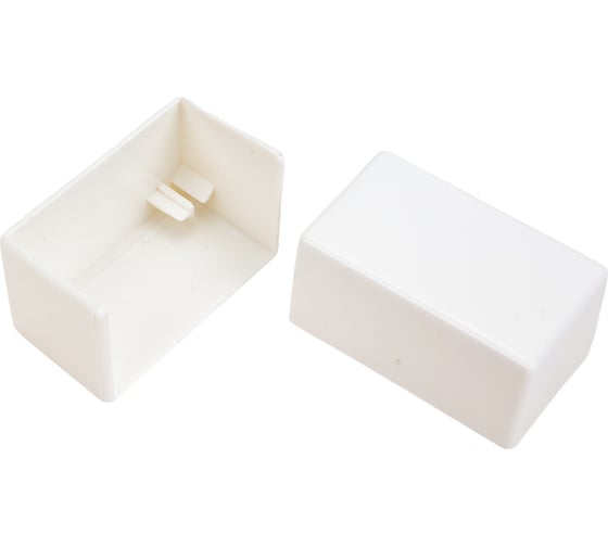 Изображение товара Заглушка Рувинил 40х25 белый 20 шт ЗГЛ-40х25