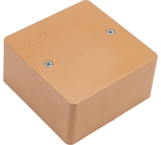 Изображение товара Универсальная коробка для кабель-каналов Рувинил 85х85х45 коричневый IP40 65015К