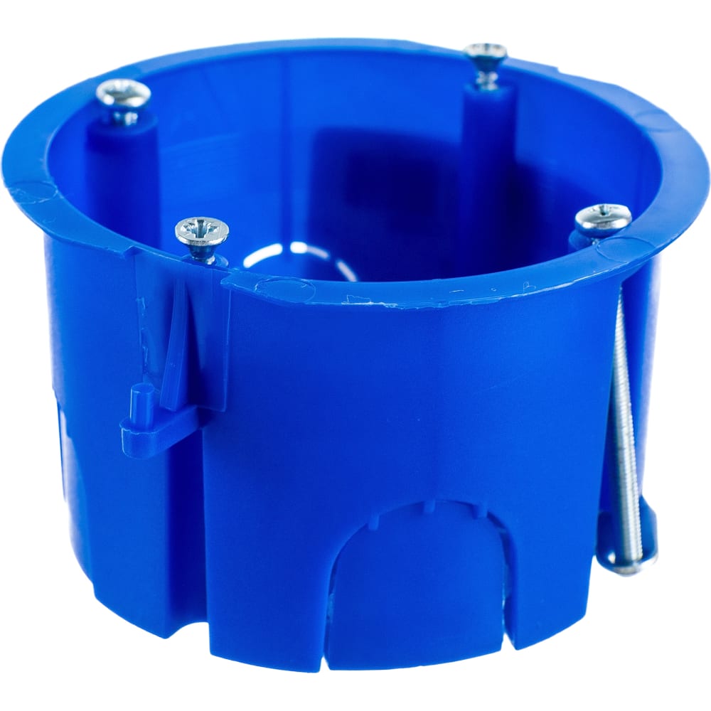Установочная коробка для гипсокартона Рувинил коробка установочная пластик скрытая диаметр 68х45 мм tdm electric для гипсокартона пластиковые лапки синяя ip20 sq1403 0001
