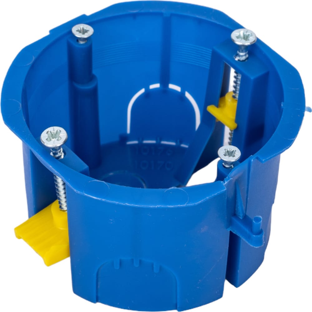 Установочная коробка Рувинил коробка установочная пластик скрытая диаметр 68х45 мм tdm electric для гипсокартона пластиковые лапки синяя ip20 sq1403 0001