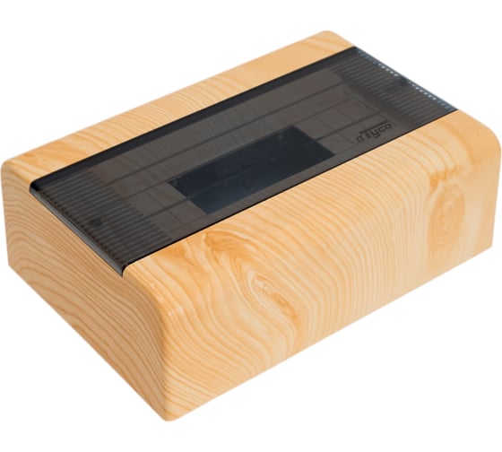 Изображение товара Щиток Рувинил ОП Тусо 12 модулей с прозрачной дверцой 280х190х93мм IP40 сосна 68012-27М