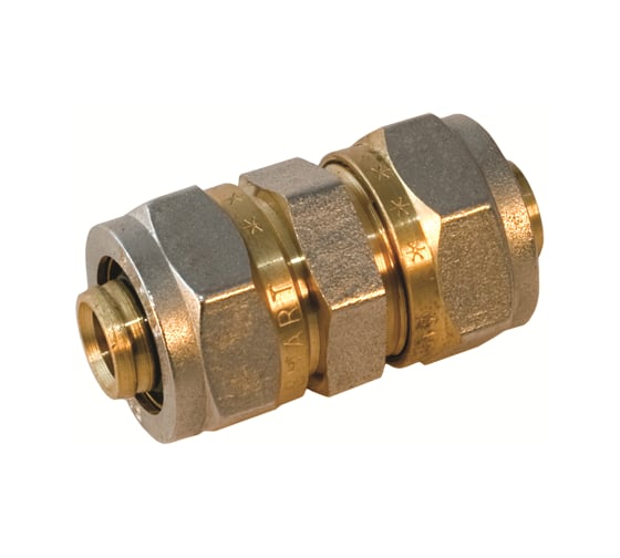 Изображение товара Муфта обжимная Millennium прямая 20×20 мм для металлопластиковых труб — MMS2020