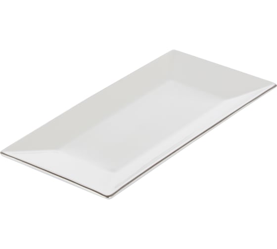 Изображение товара Блюдо сервировочное прямоугольное Gipfel Platinum 26х12 см 52359