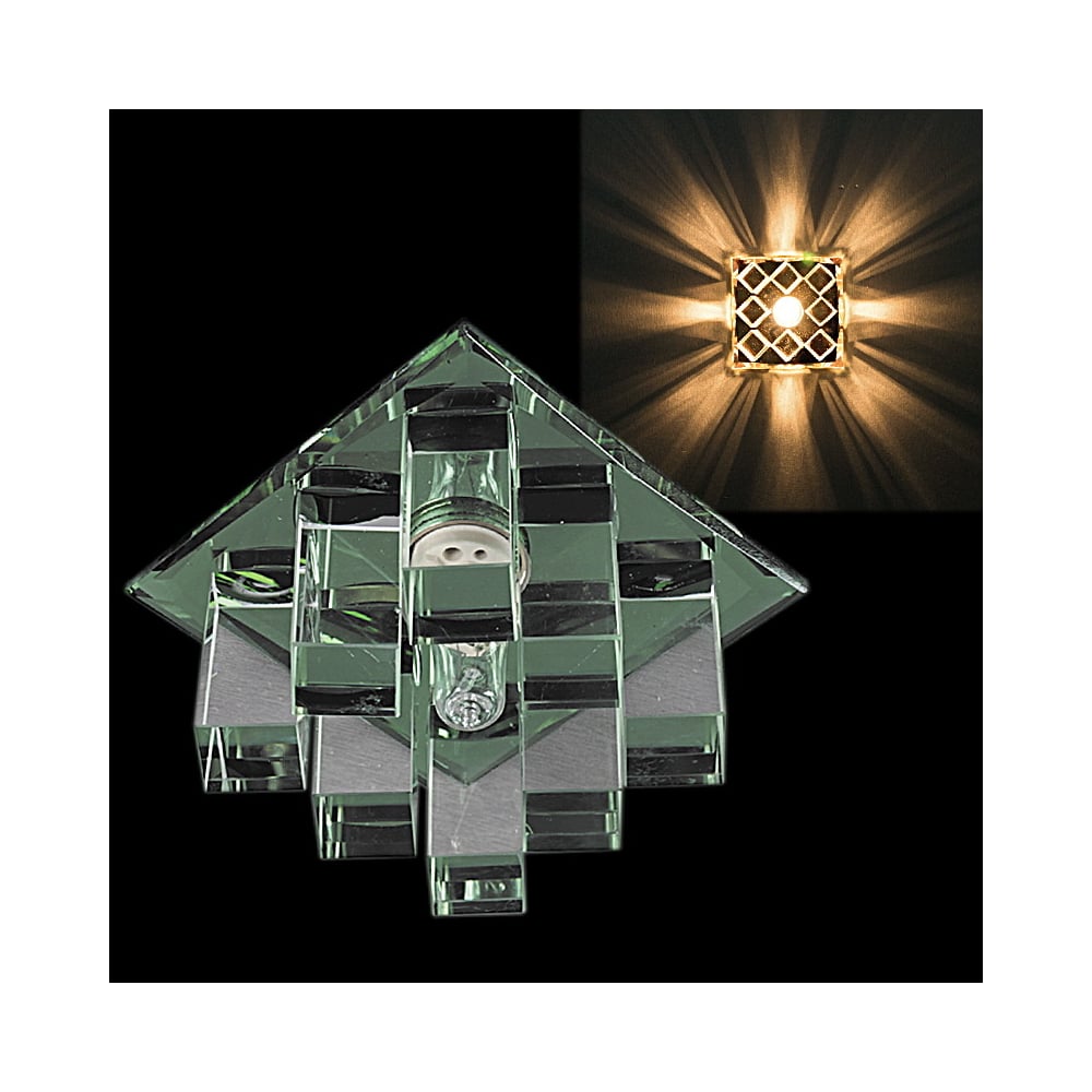 Изображение товара Встраиваемый светильник Sneha 1025/A G9 GR с хрустальным плафоном