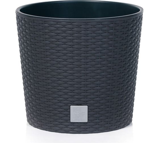 Изображение товара Кашпо для цветов Prosperplast RATO ROUND антрацит DRTUS300L-S433