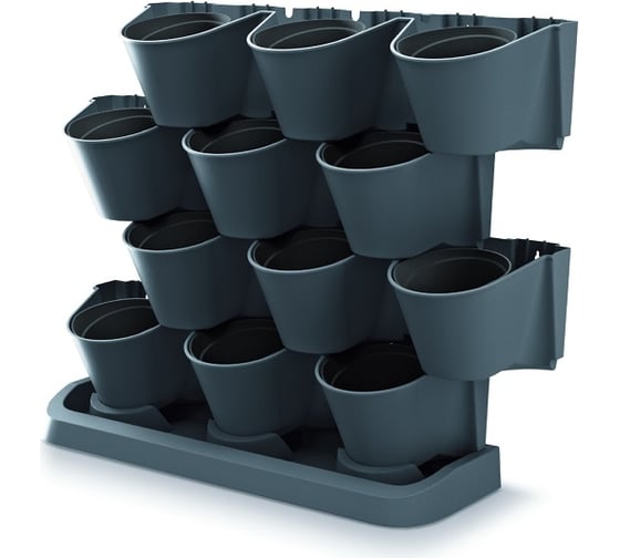 Изображение товара Вертикальный сад Prosperplast CASCADE GARDEN чёрный IO2W600S-S433