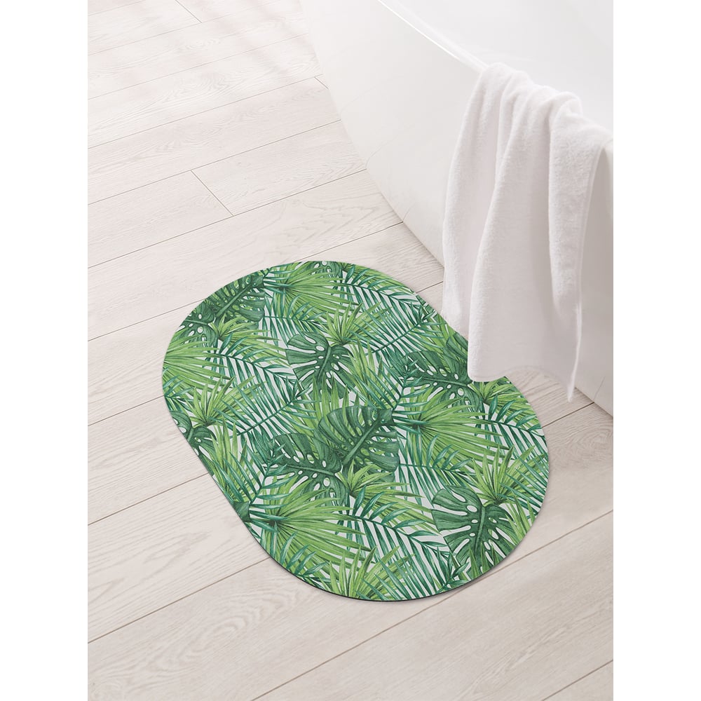 Изображение товара Коврик для ванной JOYARTY Тропические листья 58x38 см