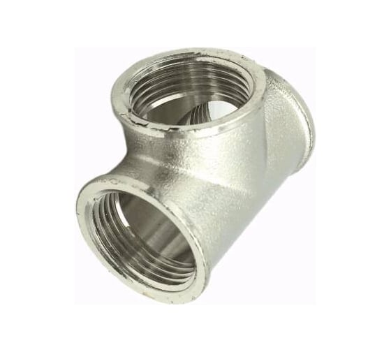 Изображение товара Тройник SantechSystems латунь, Ду15 м/м никель 127-9205