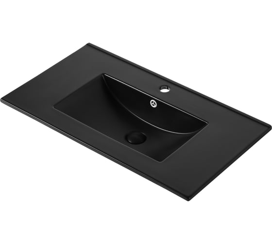 Изображение товара Раковина встраиваемая ORANGE санфарфор, черная B03-800B