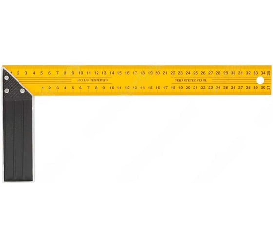 Изображение товара Угольник 35 см с алюминиевым основанием РОССНА Р860397