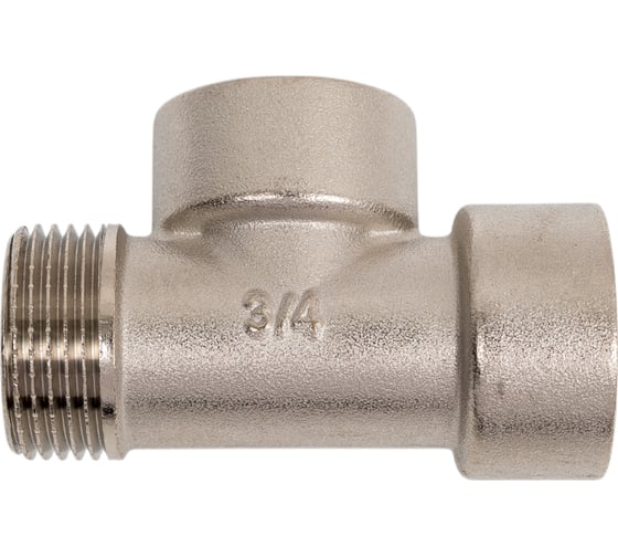 Изображение товара Тройник SantechSystems латунь, Ду20 м/м/р никель 128-9015