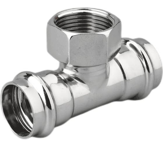 Изображение товара Тройник SantechSystems нержавеющая сталь, AISI 304 Дн22x1/2"х22 пресс/ВР 129-8992
