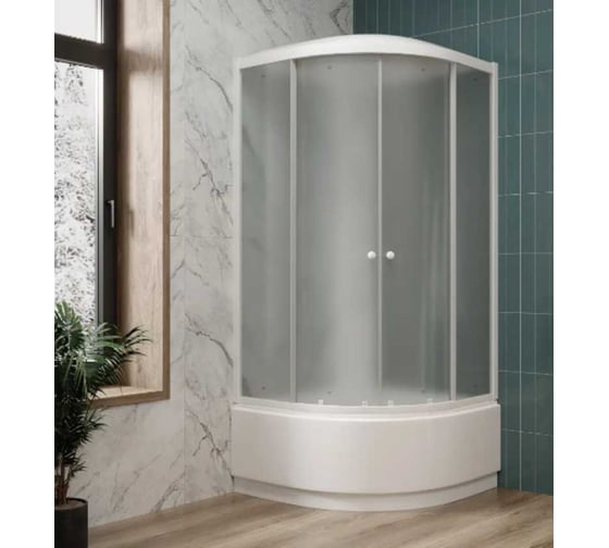 Изображение товара Душевая кабина GROSSBERG (900/900/2100) высокий поддон (40см), стекло МАТОВОЕ ТМ 409 PRO