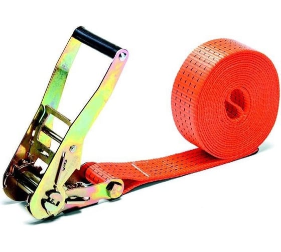 Изображение товара Ремень стяжной кольцевой ТРАСТ 5 т, 3 м, оранжевый, 50 мм 4687205467096