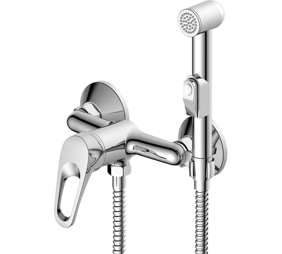 Изображение товара Одноручный смеситель с гигиеническим душем Decoroom DR21058