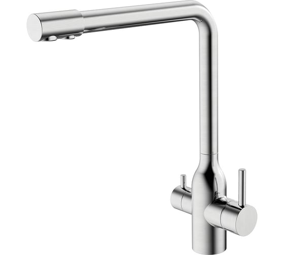 Изображение товара Смеситель для кухни MELANA Stello нерж.сталь, с переключателем на фильтр, однорычажный, сатин 610304