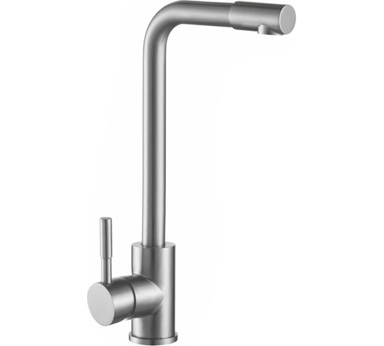 Изображение товара Смеситель для кухни MELANA нерж.сталь, однорычажный, сатин, высокий излив 8107