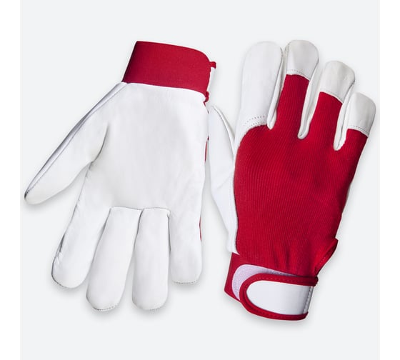 Изображение товара Кожаные перчатки монтажника Jeta Safety, манжета велкро, размер М/8, JLE301-8/M