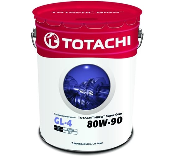 Изображение товара Трансмиссионное масло TOTACHI NIRO Super Gear GL-4, 80W-90, 19 л 4589904921704