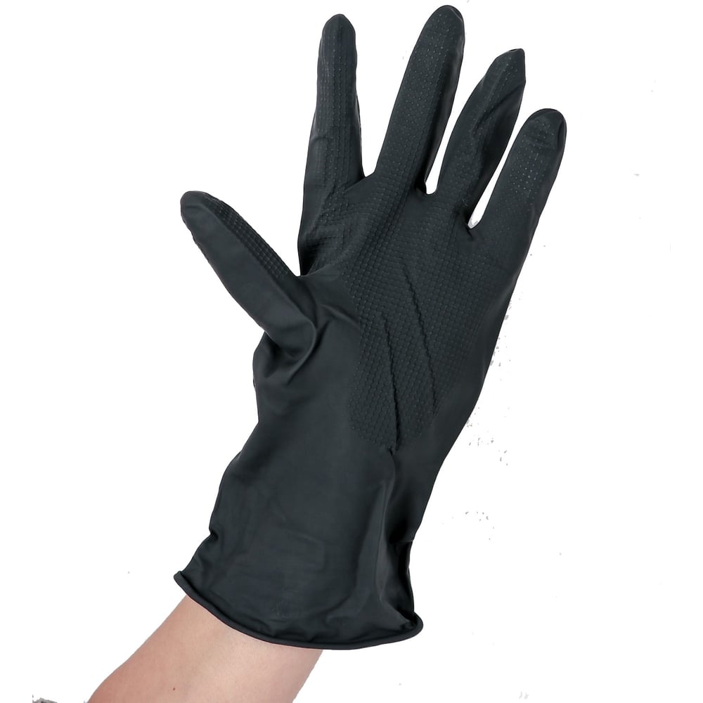 фото Хозяйственные защитные химически стойкие перчатки доляна