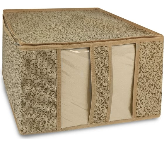 Изображение товара Кофр для хранения вещей ГЕЛЕОС Миндаль размер 40х40х25 см МНД_20