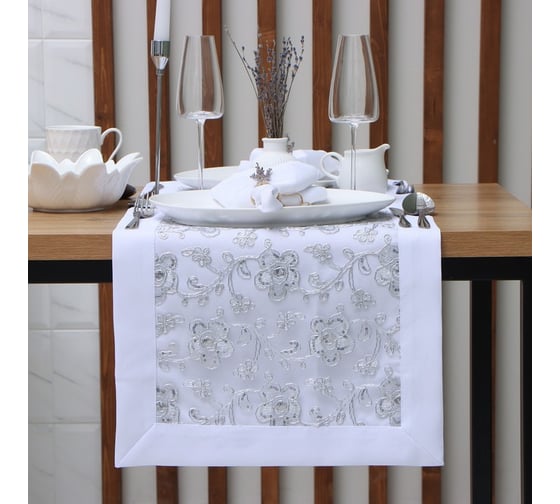 Изображение товара Дорожка Этель с паетками 40х90 ±5 см, 100% п/э 10150832