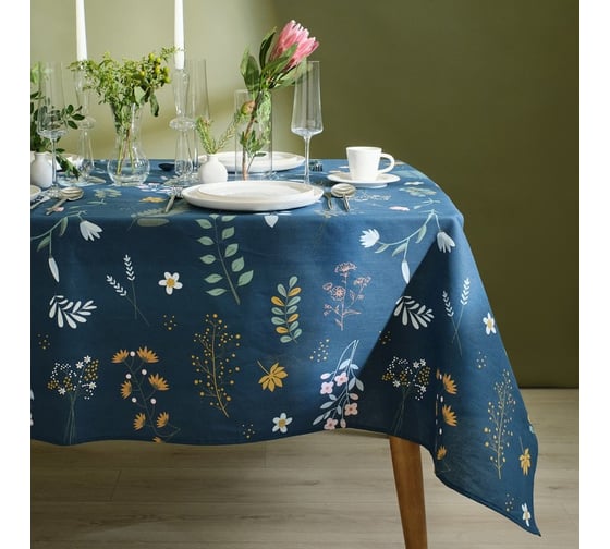 Изображение товара Скатерть Доляна Twilight forest 146x220 см, 100% хлопок, рогожка 164 г/м2 9322518