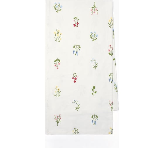 Изображение товара Дорожка Этель Цветочек 40x146см, саржа 190 г/м2, 100% хл 10783173