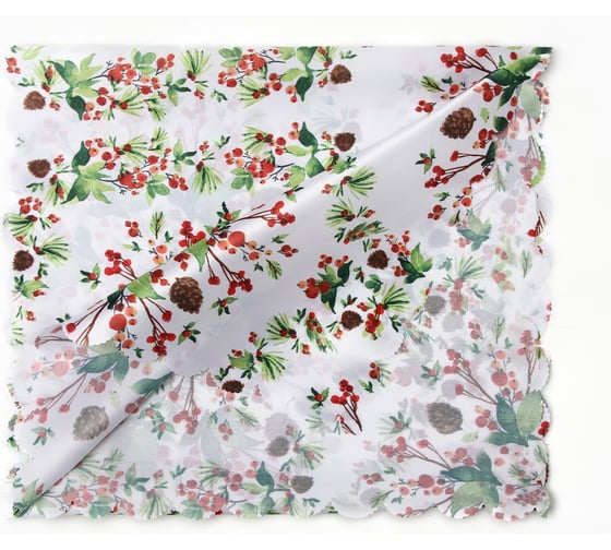 Изображение товара Доляна Дорожка Хвойный узор 40x145см, 100% п/э, 140гр/м2 10643132